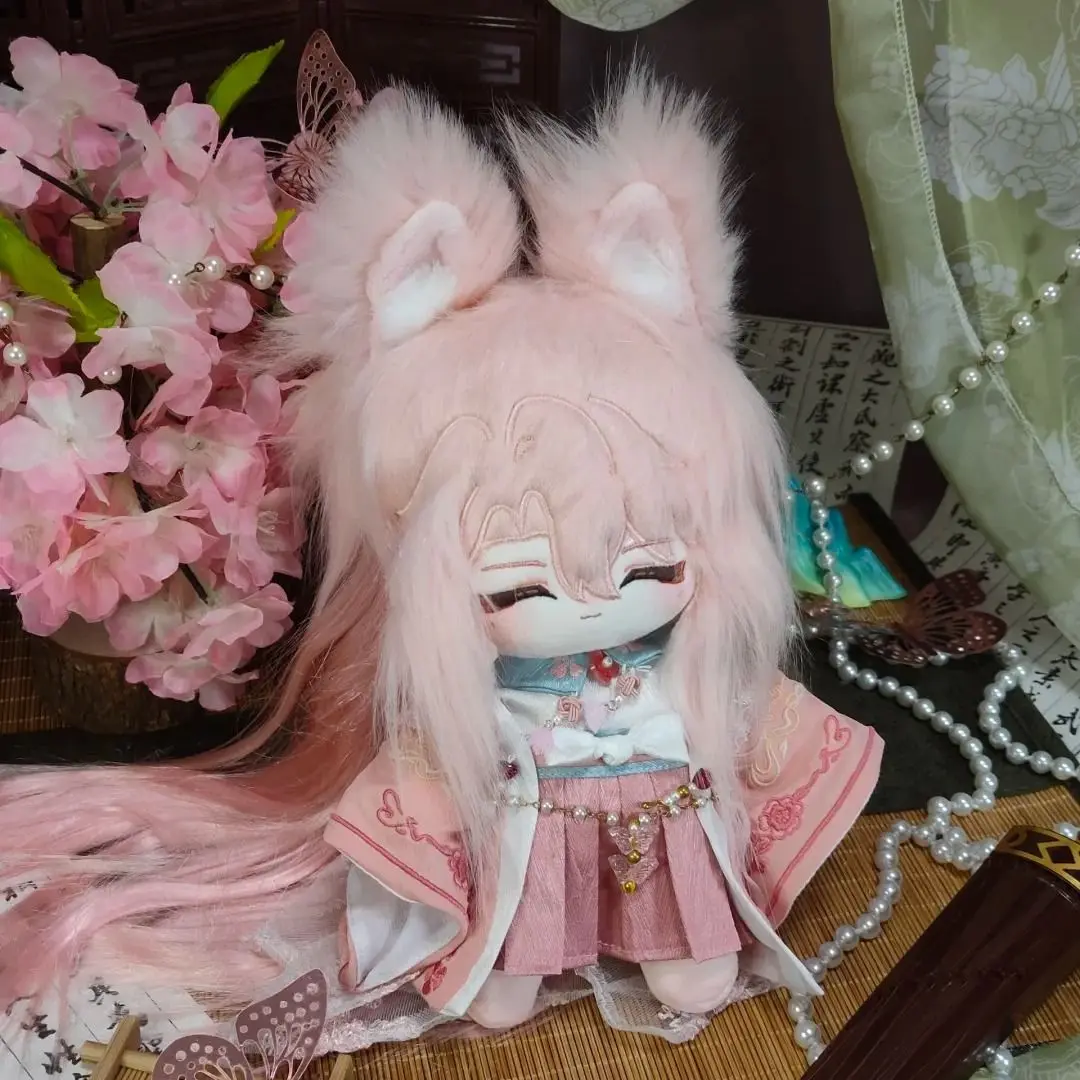 20cm Honkai: Star Rail Jiao qiu Cute Cosplay Plush Doll Toys Customization Figure Body Soft Plushie Dress Up Cosplay Xmas Gifts