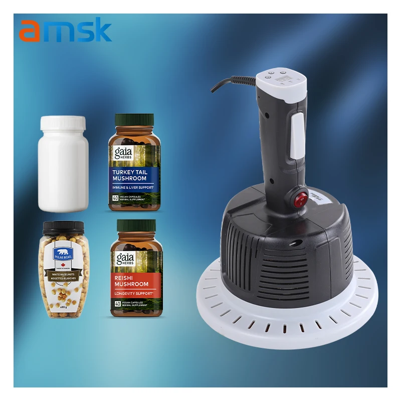 400A/400C Big Diameter Household for Glass Jar Plastic Bottles Cans Sealing Electromagnetic Manual Induction Sealing Machine