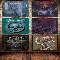 90X150CM 3X5Ft Death/Dark Metal ENTOMBEDs Band Flag Polyester Printing Rock Band Banner For Room Decor Tapestry