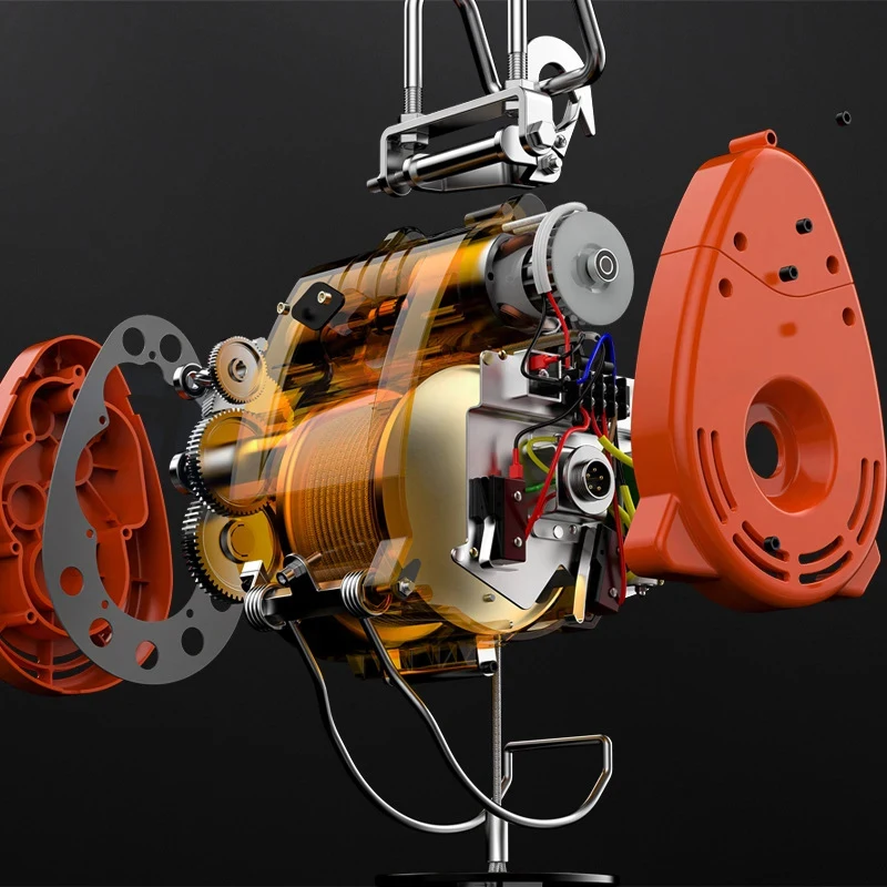 Factory direct sale Double Hole V Suspension Portle Crane Quick Construction Hoist Brushls Winch