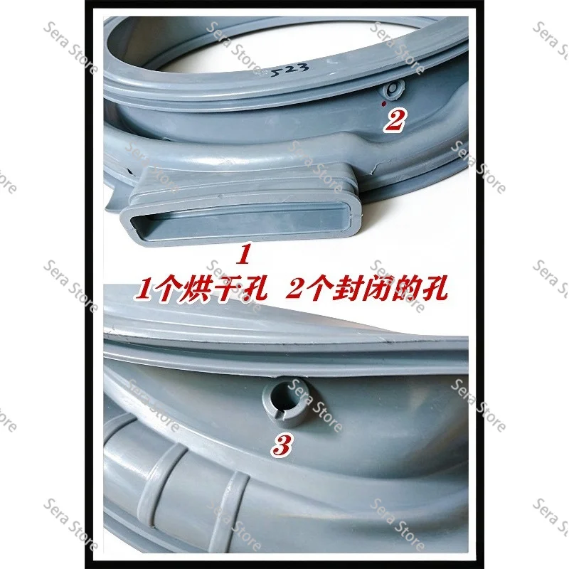 Compatible with Midea washing machine TD100-1618WMIDG-3047 door sealing ring 12638100000523