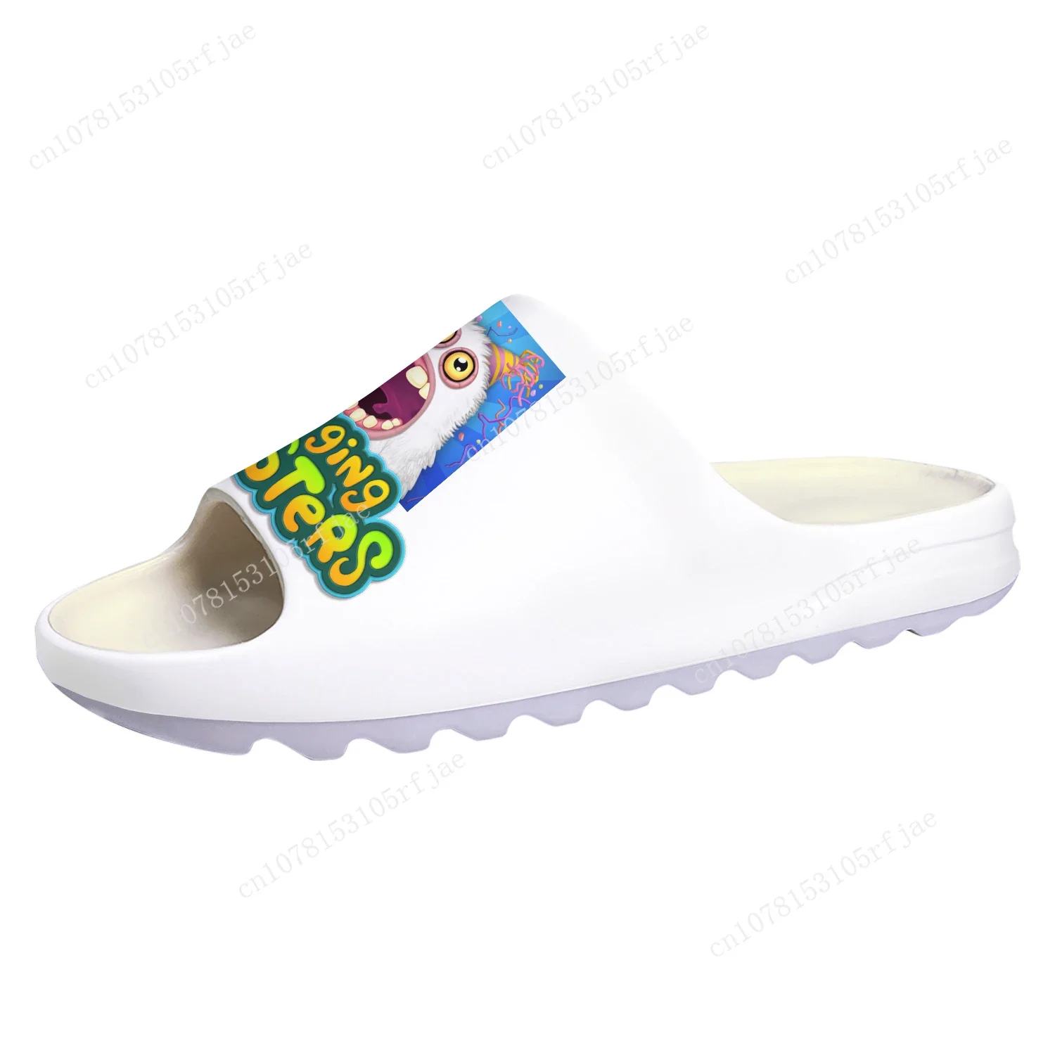 My Singing Monsters Soft Sole Sllipers Cartoon Game Mens Womens Teenager Fashion Home Clogs Custom Water Shoes on Shit Sandals