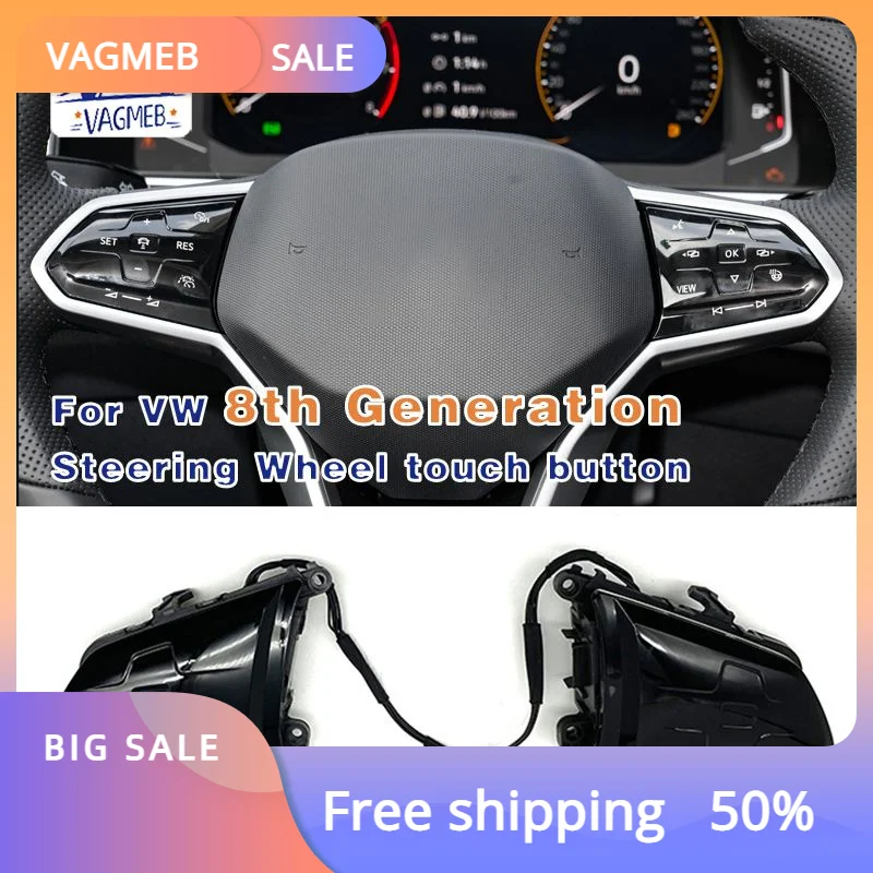 1EA 959 442A 1EA959442B Car Interior Steering Wheel ACC Control Touch Type Button Switch For VW Golf 8 MK8 Tiguan R1EA 959 442 B