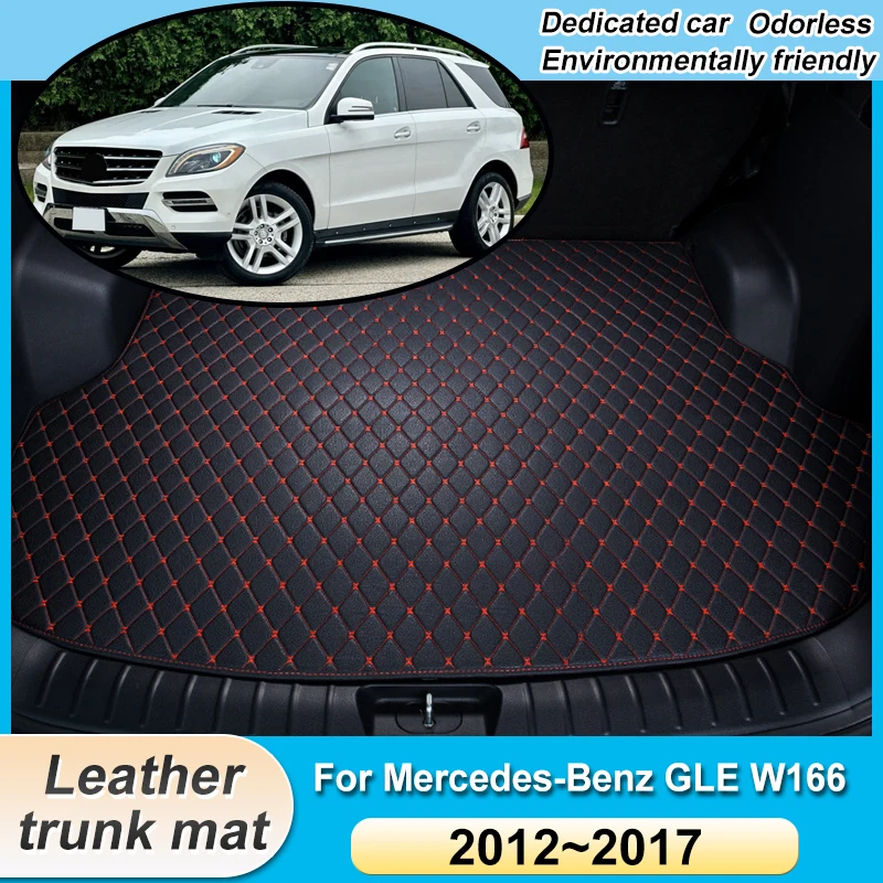 

For Mercedes-Benz GLE ML350 W166 Accessories 2012-2017 Car Trunk Mat Easy Clean Cargo Liner Anti-Slip Protection Interior Parts