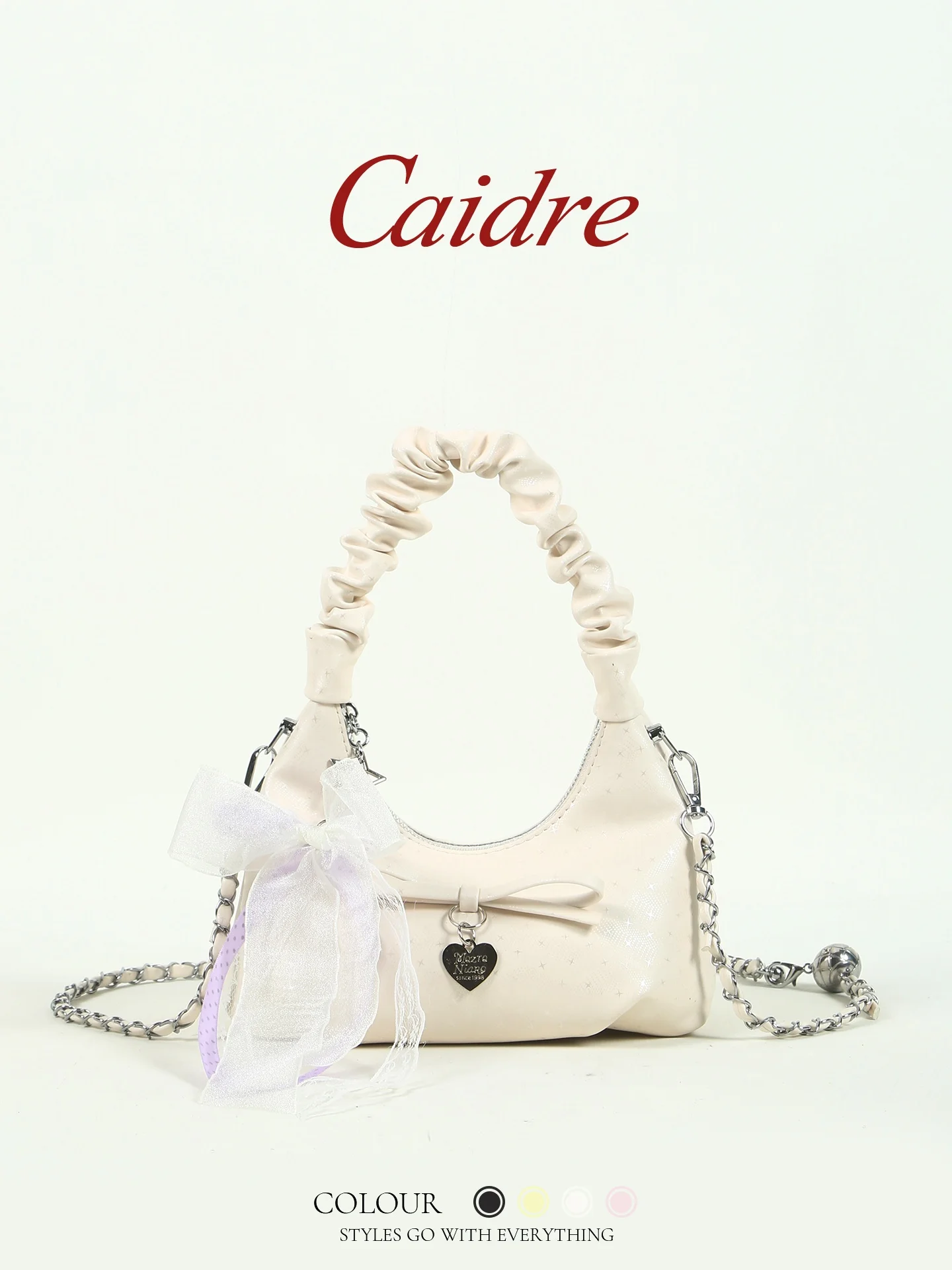 

Caidre Women's Cute Star Cloud Handbag Single Shoulder Crossbody Bag for Office Small Handle Bag Friend Gift