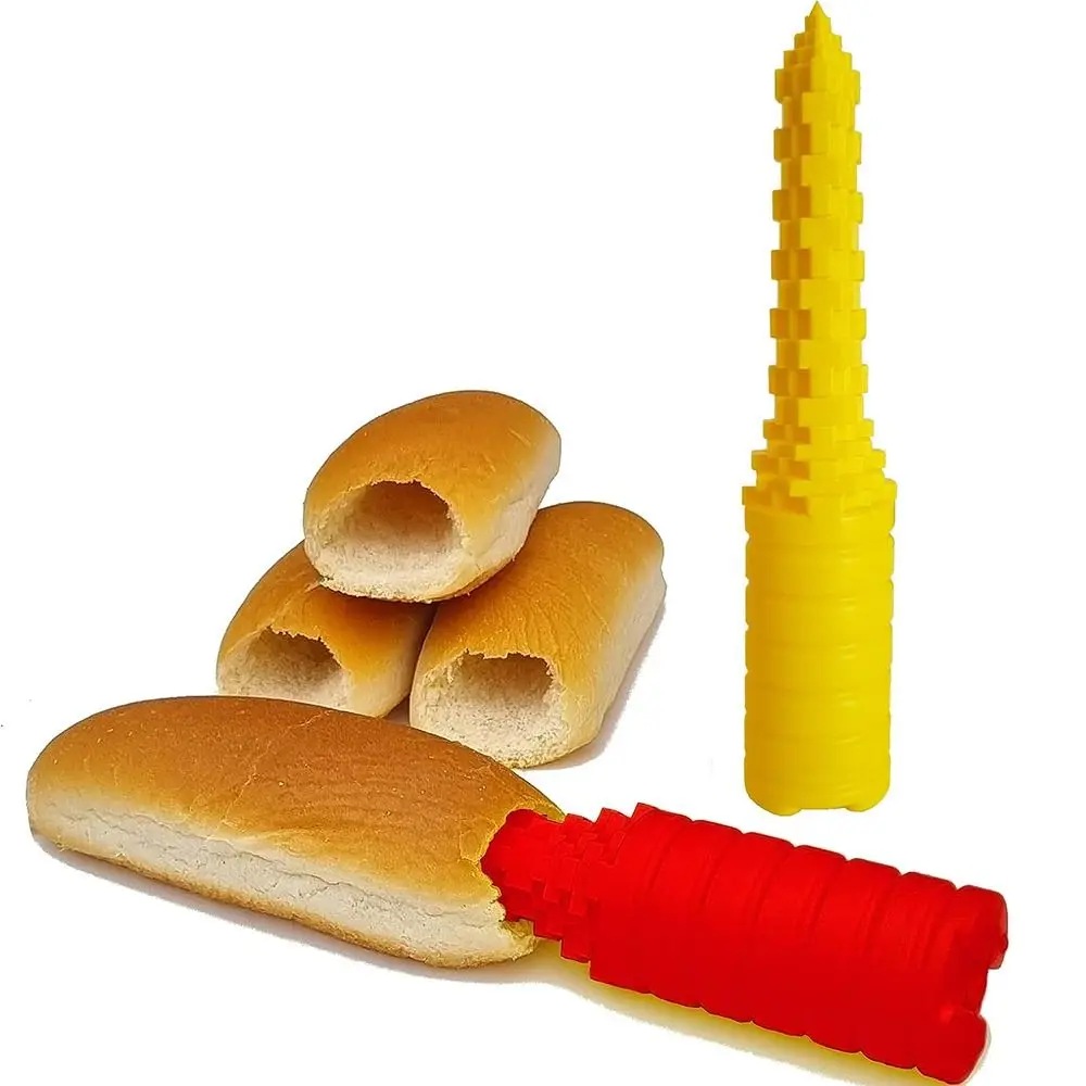 

BBQ Hotdogger Perfect Bread Tool Grilling Leakproof hotdogs Drill a Hole Hot Dog Bun Driller Brats