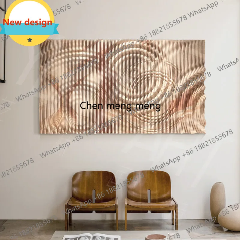 c139 Three-dimensional zen atmosphere living room horizontal three-dimensional decorative painting wabi-sabi wind tea room