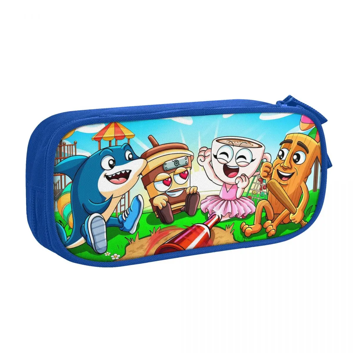 

Новые итальянские пеналы Brainrot Meme Tung Sahur, пеналы, держатель для ручек, сумки большой емкости, студенческие канцелярские принадлежности на молнии