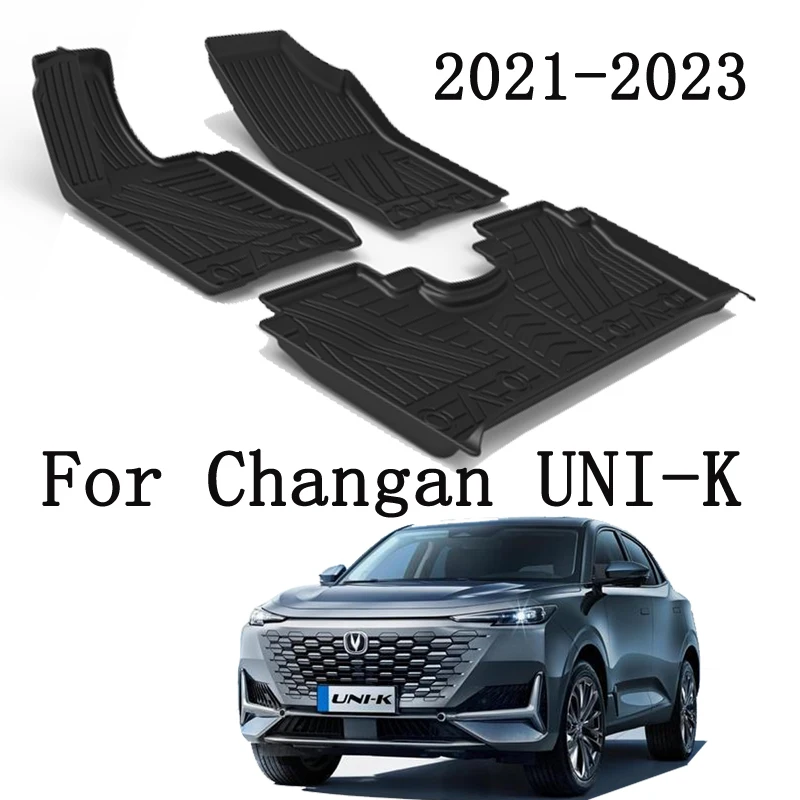 

Коврики для стайлинга автомобиля Changan UNIK 2021-2023, двухслойные накладки на ножки из ТПЭ под заказ, накладки, аксессуары для внутренней отделки пола