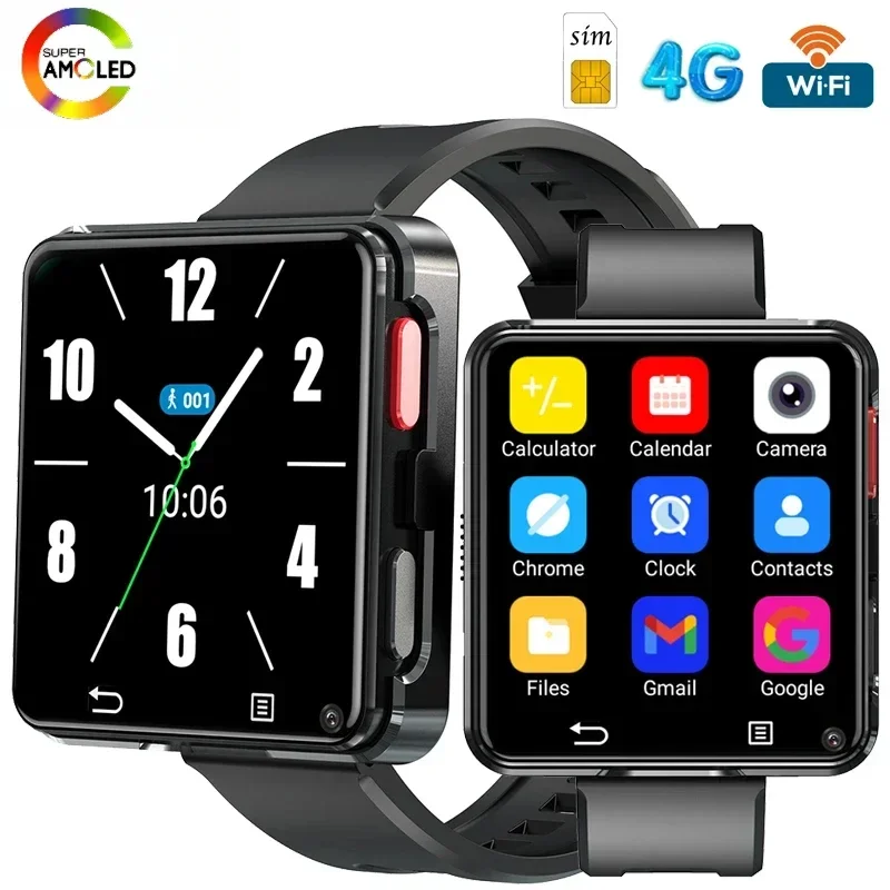 

New S998 detachable smartwatch, 4G full network Android 11 2.64-inch large screen 500W dual cameras 1200mAH battery SiM card GPS