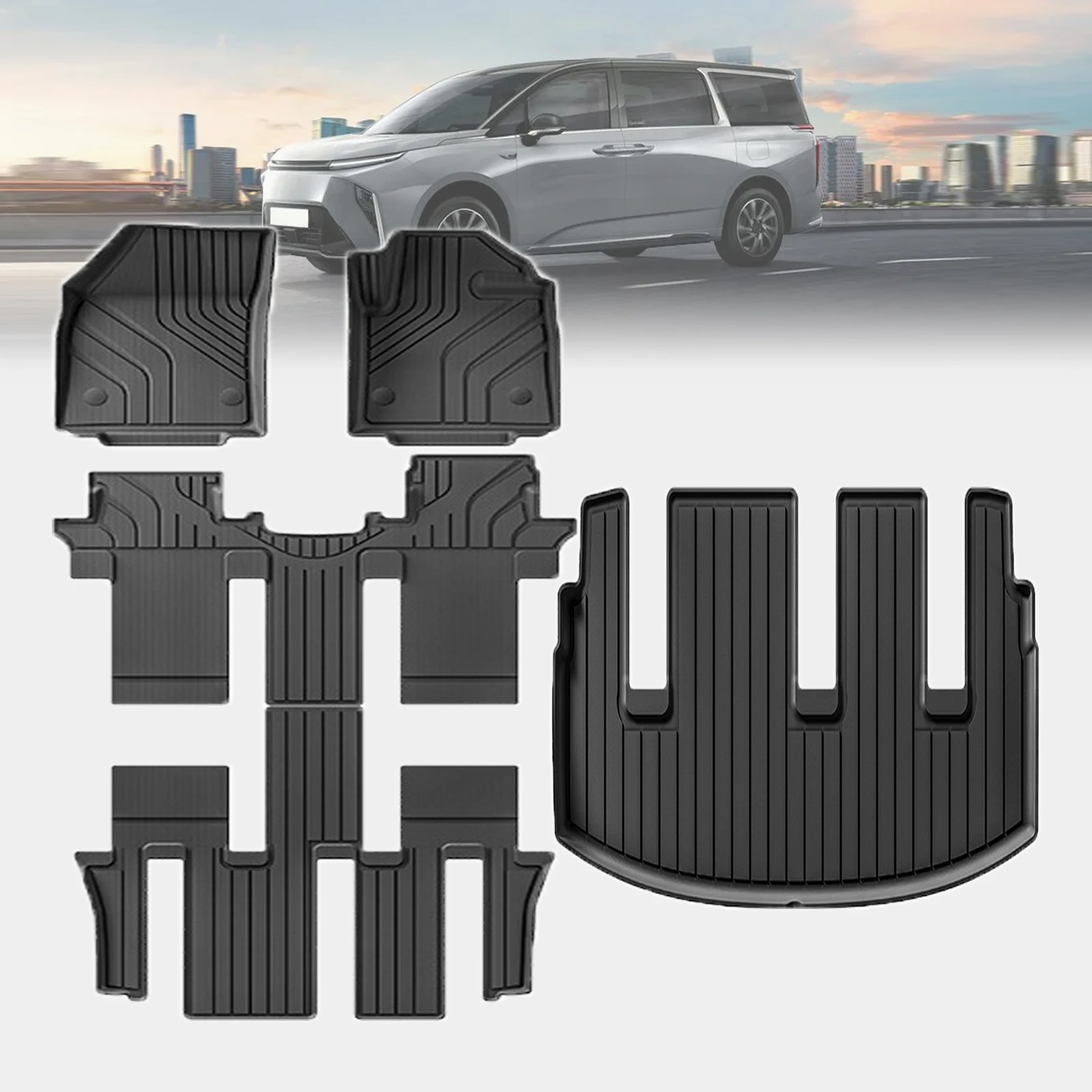 

for MAXUS 9 G90 LDV Mifa 9 2024 2025 2026 RHD/LHD Dustproof Non-Slip TPE Car Floor Mats Accessories