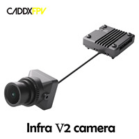 CADDX Infra V2 FPV Camera No-Light Night Analog Camera 0 Lux Super WDR 1500TVL 131° FOV Black and White Sensor for FPV RC Drone