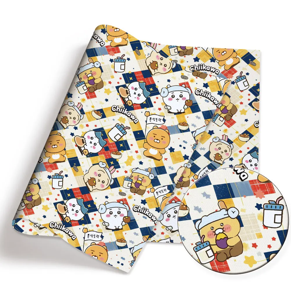 Tessuto di cotone poliestere cartone animato 140 * 50 cm cucito a mano patchwork quilting vestito da bambino lenzuolo per la casa tessuto stampato cucito bambini