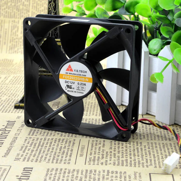 

FD129225HB-N 12V 0.23A 9CM 9025 2WIRES COOLING FAN