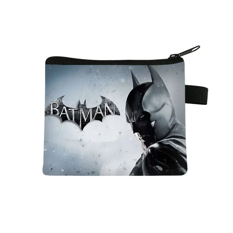 DC Anime Figure Justice League Batman Bruce Wayne Coin Purse Portable Card Case Coin Key Storage Bag Clutch Small Gifts