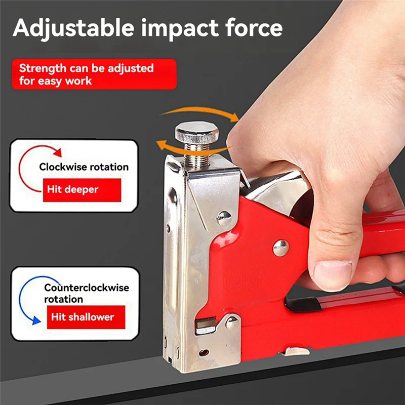 SYW-Manual Three-Purpose Nail Stapler T Nail Code Nail U Nail Woodworking Oil Painting Tool Stapler
