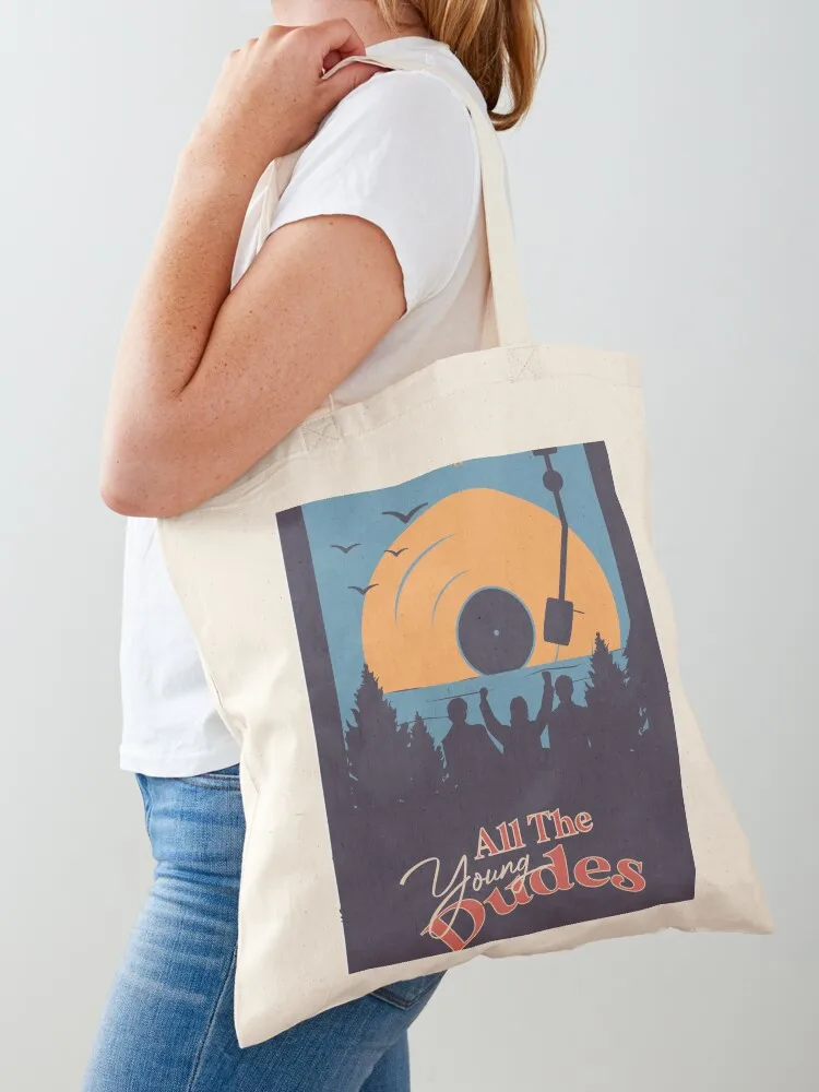 

All the Young Dudes Cover 3 Tote Bag shopping cart bags canvas bags tote bag woman