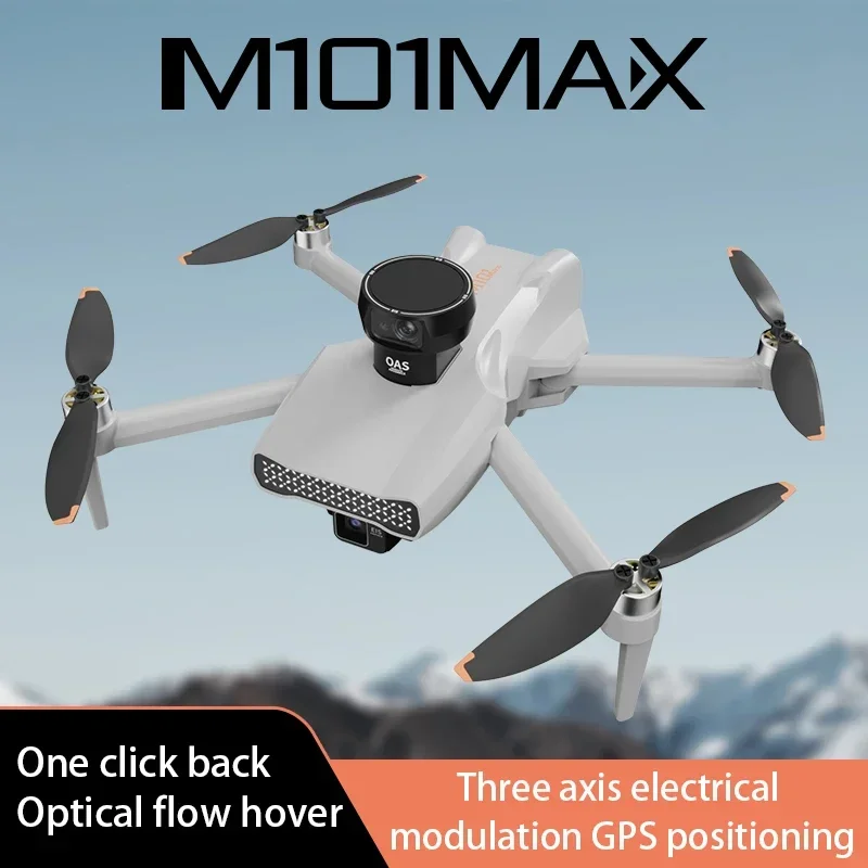 New M101 GPS Mini Drone 3-Axis Gimbal 1080P HD Aerial Photography Brushless Obstacle Avoidance 3KM Remote Control Dron Toys Gift