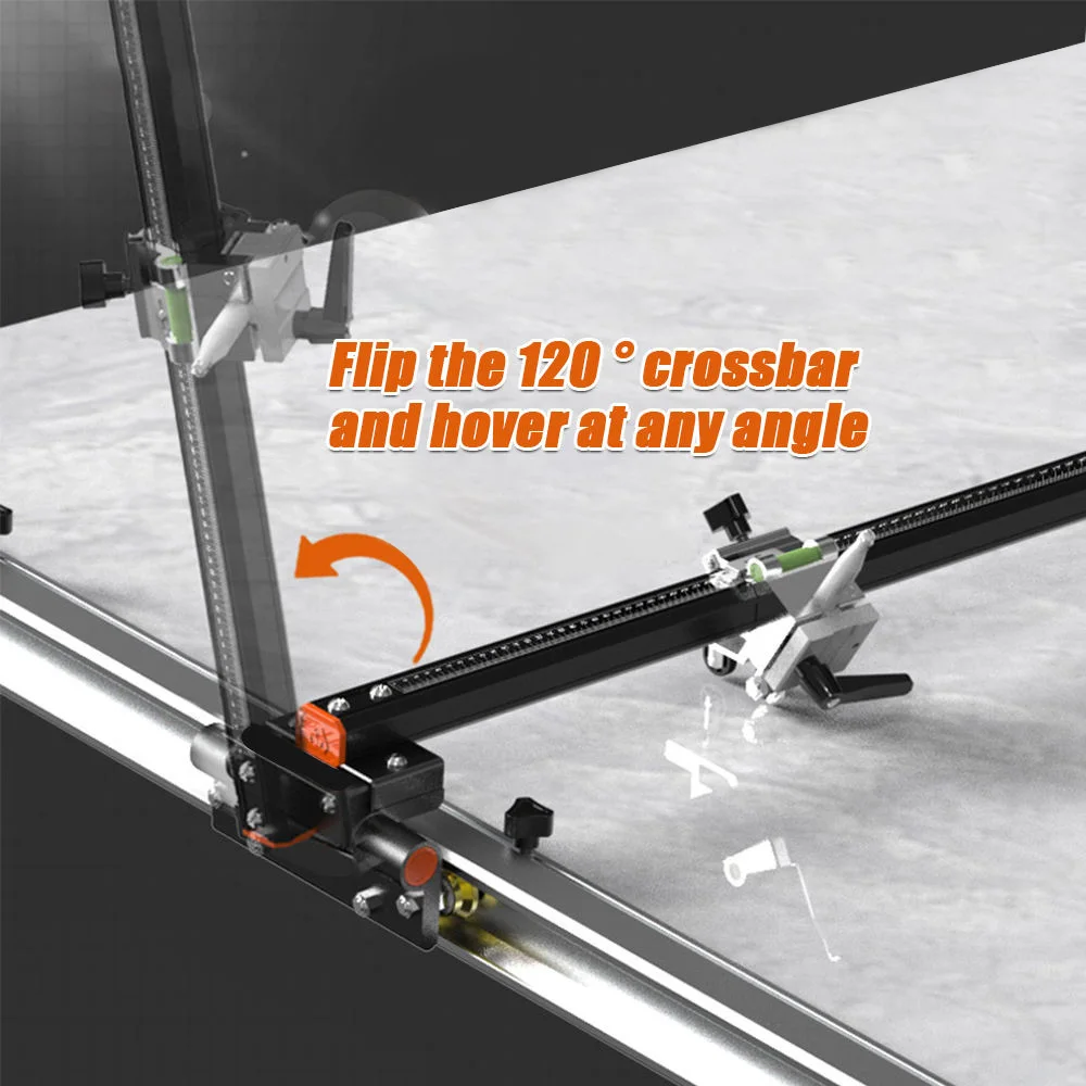 T-Shaped Handle Reinforced Steel Wheel Industrial Grade Handheld Glass Tile Cutter