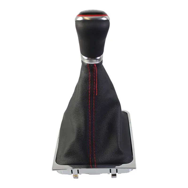 Durable-For VW PASSAT B6 B7 CC 2005-2013 New Gear Shift Knob MT Lever Change Stick With Gaiter Boot Cover