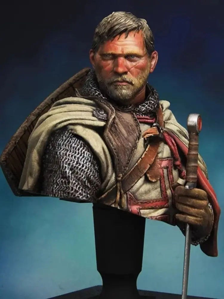 SCALE TEMPLAR 1/10, buste de figurine modèle en résine, GK, thème historique, kit non assemblé et non peint