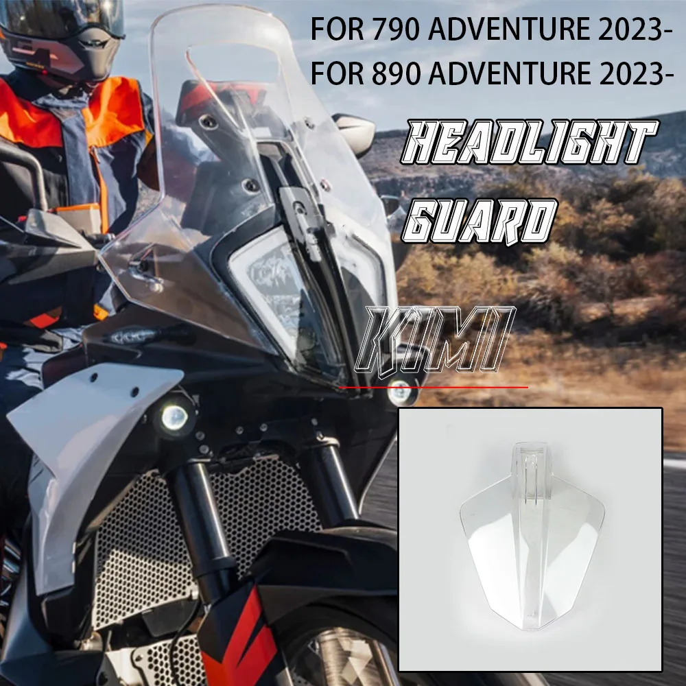 

Motorcycle Accessories Acrylic Headlight Protector Guard Lense Cover For 790 ADVENTURE 890 Adventure ADV 2023 2024