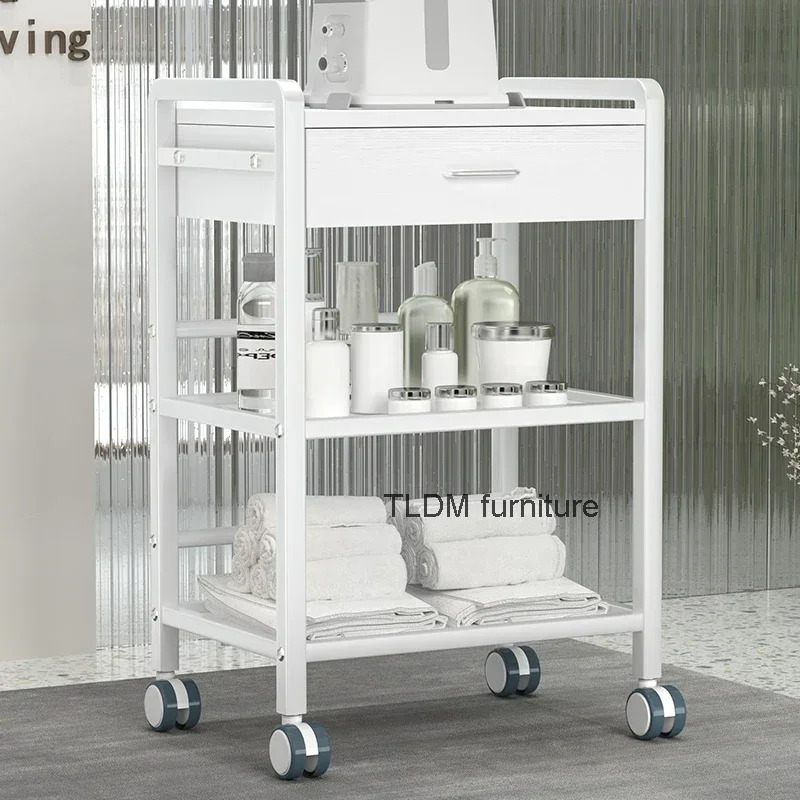 

Tool Rolling Cart Salon Trolley Manicure Beauty Aesthetic Salon Trolley Cosmetic Storage Chariot Coiffure Beauty Furniture HDTC