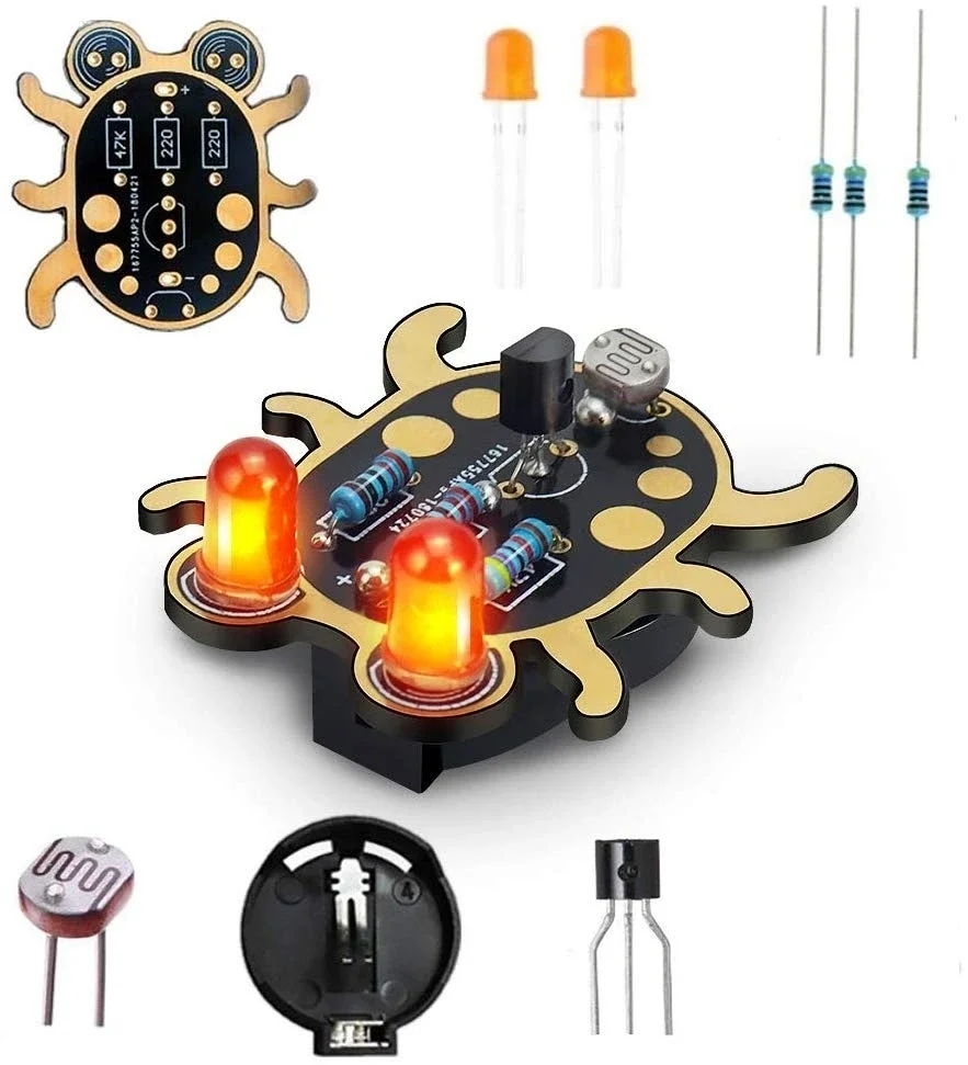 Beginner Learn to Solder Fun Kit: Weevil Eye