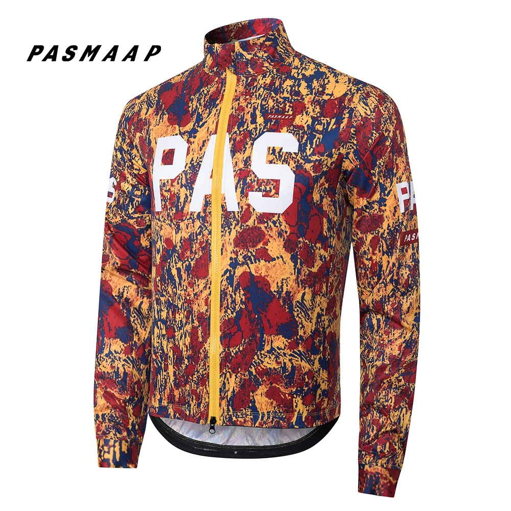 PASMAAP Cycling Jacket  Road Pro Tema Windbreaker Waterproof Quick Dry Bicycle Shirt Long Sleeve Lightweight Cycling Jersey Bike