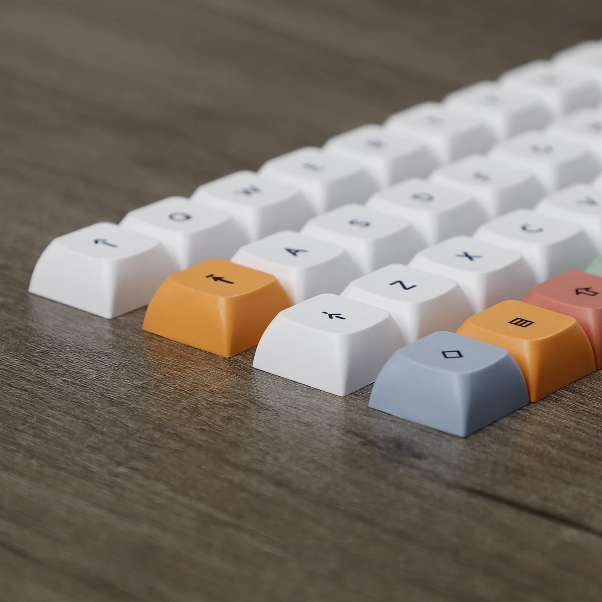 Colorful theme XDA Keycap Dye-Sub Top print  1.1mm PBT For MX Switches 40% Keyboard Planck YMD40v2 Niu40