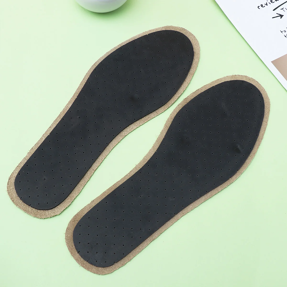 

1Pair Bamboo Charcoal Insoles Breathable Damping Shoe Pads Size 45-46 Anti Fatigue Arch Support Comfort