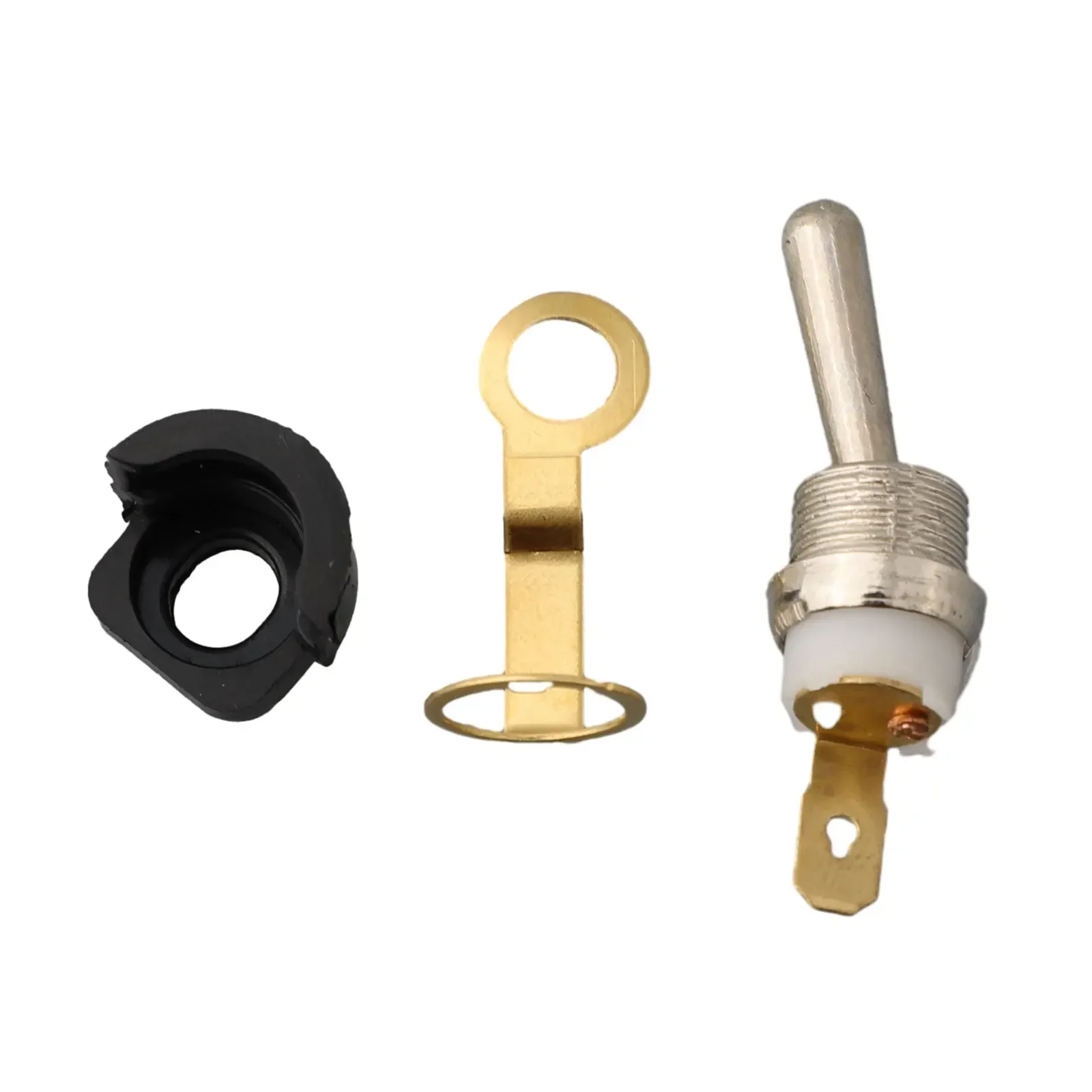 On/Off Spring Switch Kit with Bushing Stop Switch Plate and Connecting Plate for Chinese Chainsaw 4500 5200 5800