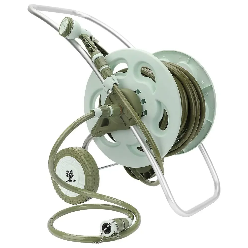 

Auto 1/2 Inch 30m Hose Set Garden Pipe Reel NEW