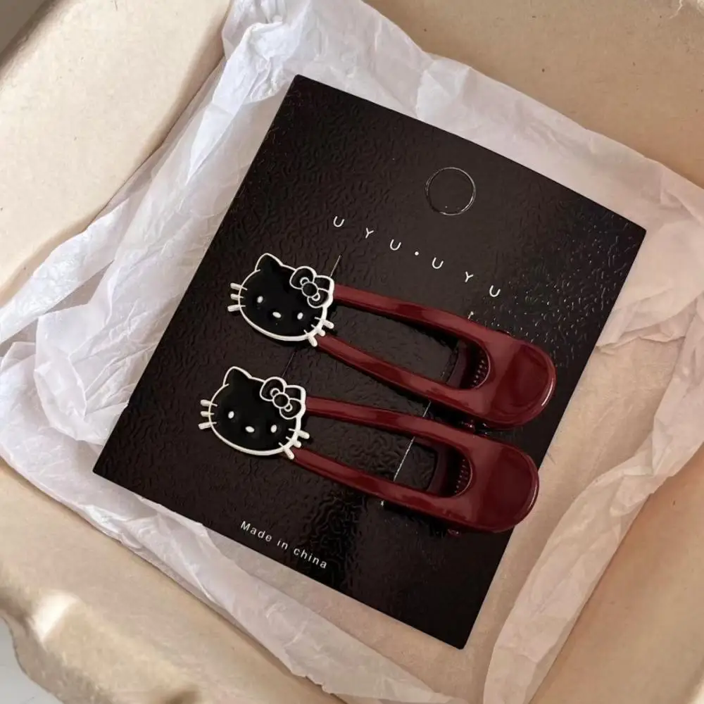 

Sanrio Line KT Простая заколка BB Ins Girl Heart Sweet Заколка для волос Милая заколка для волос с героями мультфильмов «Hello Kitty» Аксессуары для волос Заколка для волос