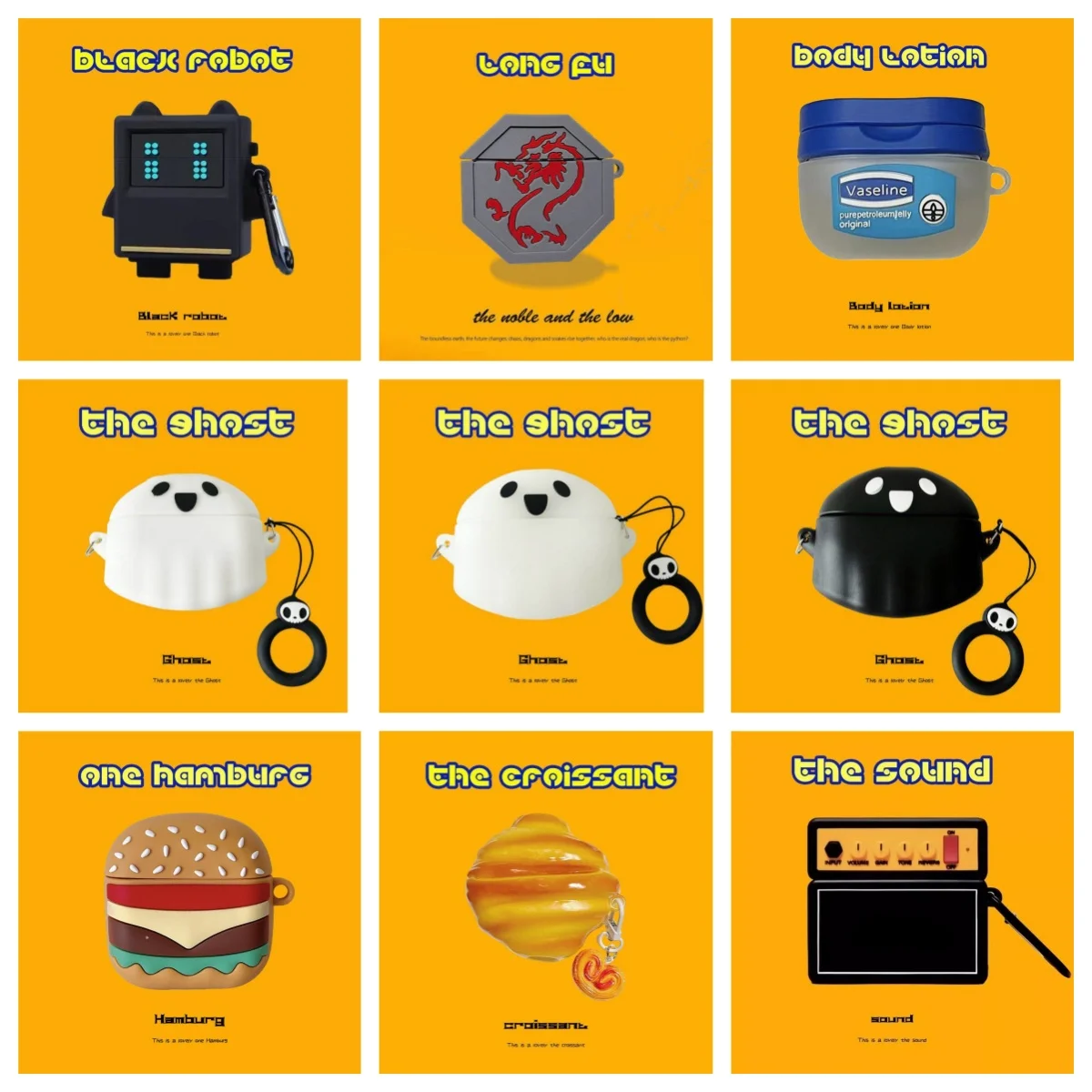 

3D Cartoon Silicone Protective Case for Sony WF-1000XM6 Shockproof & Anti-Drop Soft Cover Cute Cartoon Earbuds Case with Hook