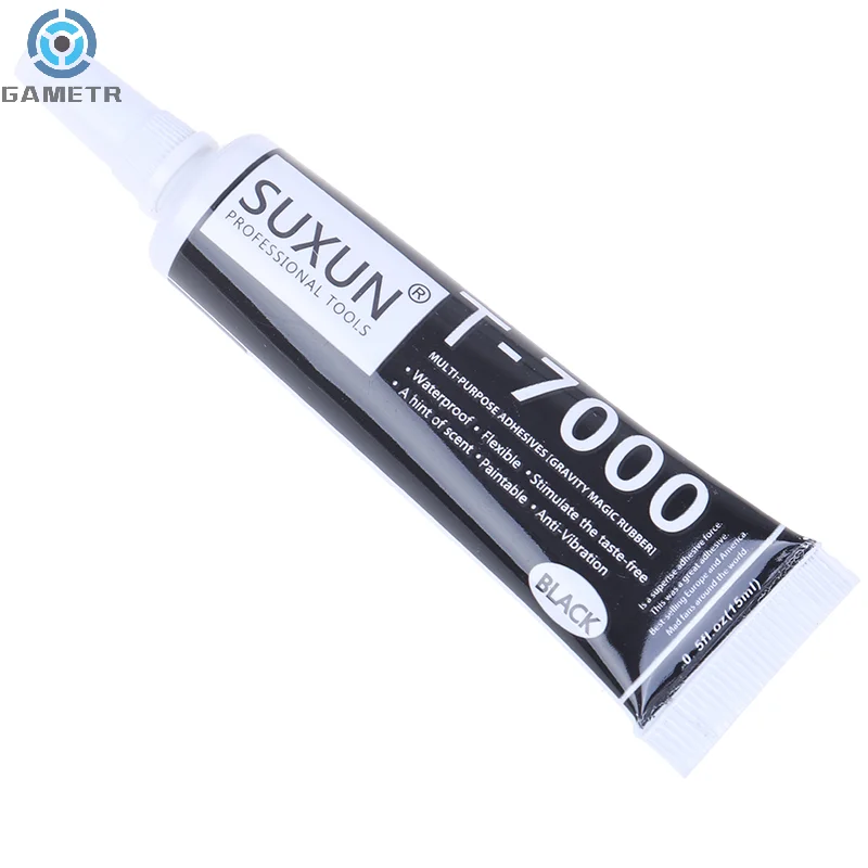 15ml T7000 Glue Super Epoxy Resin T-7000 Black Body Rubber Sealant for Mobile Phone Screen Ceramic Glass Leather Plastic Repair