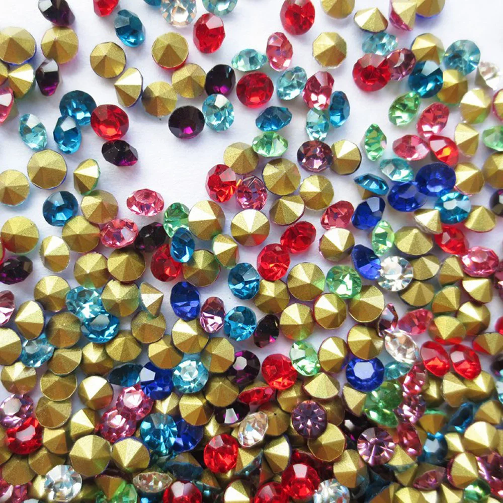 

High quality glass rhinestones in mixed colors 3MM4MM5MM clothing bags shoes DIY repair jewelry decorative accessories