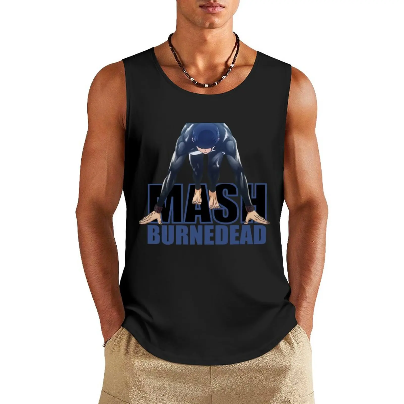 Mashle - Mash Burnedead Tank Top Men's clothes luxury style mens designer clothes