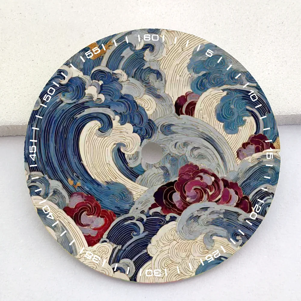 NH35 dial silk screen dial watch dial 28.5mm/35mm dial watch parts replacement accessories luxury men's watch dial