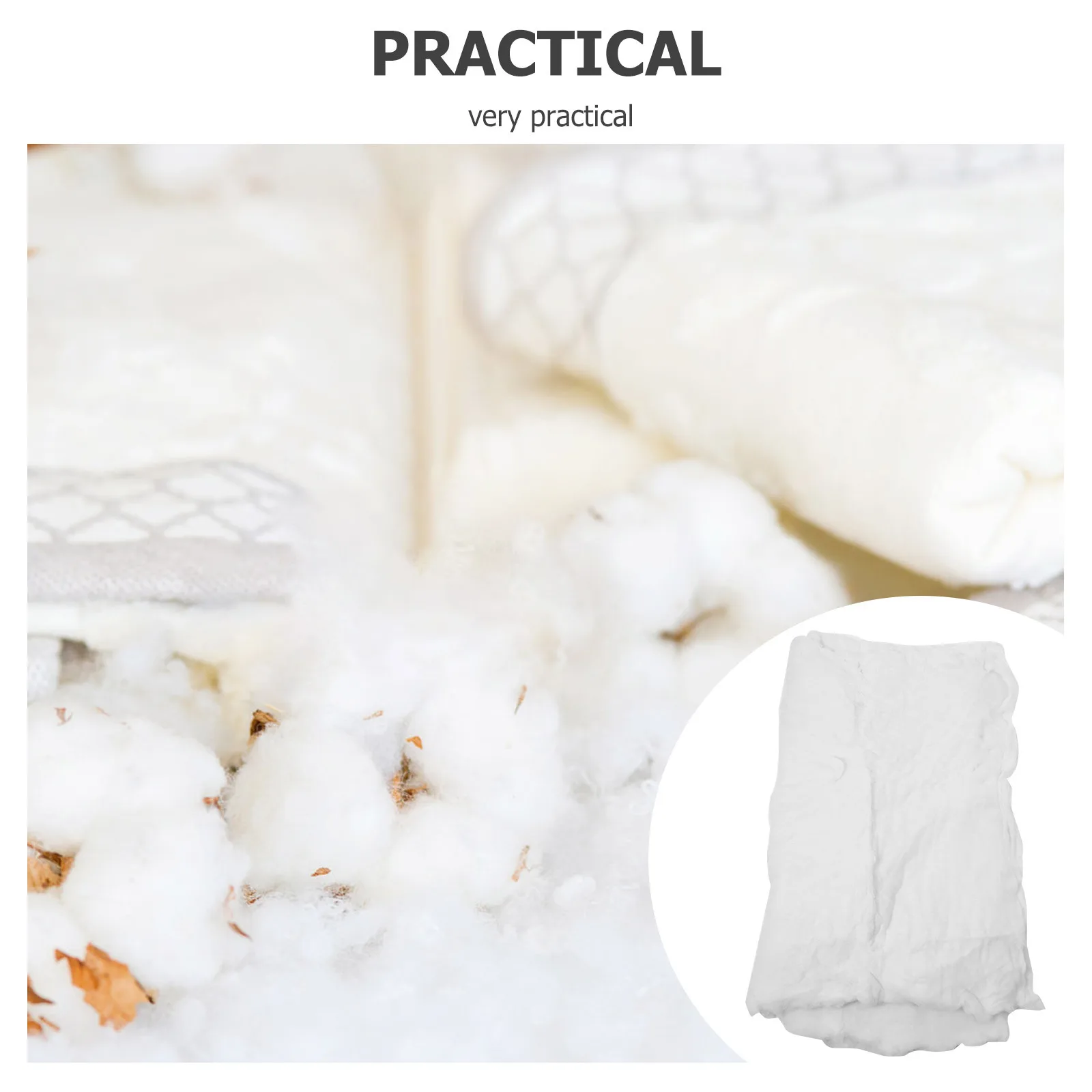 

Cotton Batting Roll Quilt Filler Warm Mattress Pads DIY Craft Home Use Evenly Distributed Fluffiness Cotton Batting