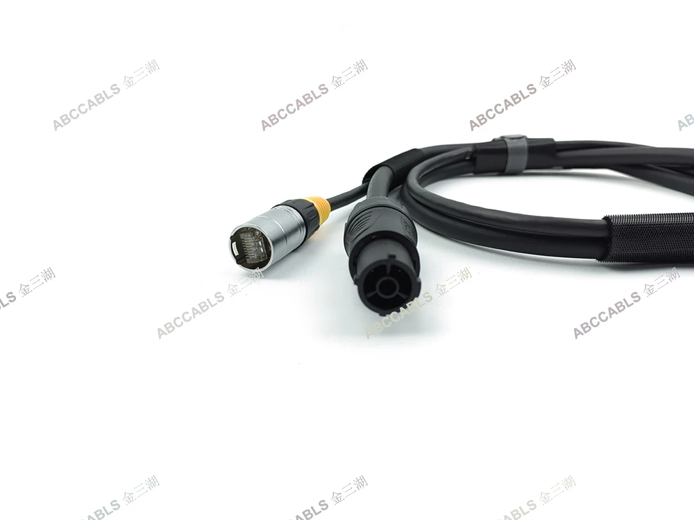 High Speed CAT6 RJ45 Double Shielding Network Cable with 3*2.5mm² Power Cable Dual Function for Stage Setup
