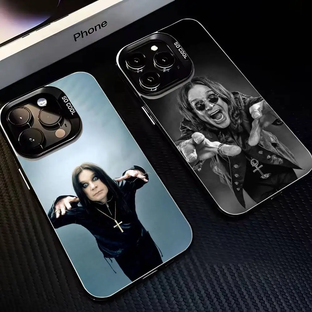 

R-Rock Singer O-Ozzy Osbourne For iPhone17,16,15,14,13,12,11 Plus,Pro Colorful Silver Phone Case