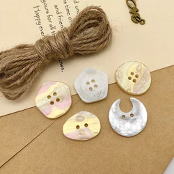 20/25MM Irregular Design Resin Buttons For Clothing Cute Fashion Decor Star Moon Shell Effect Color Plastic Button Wholesale DIY