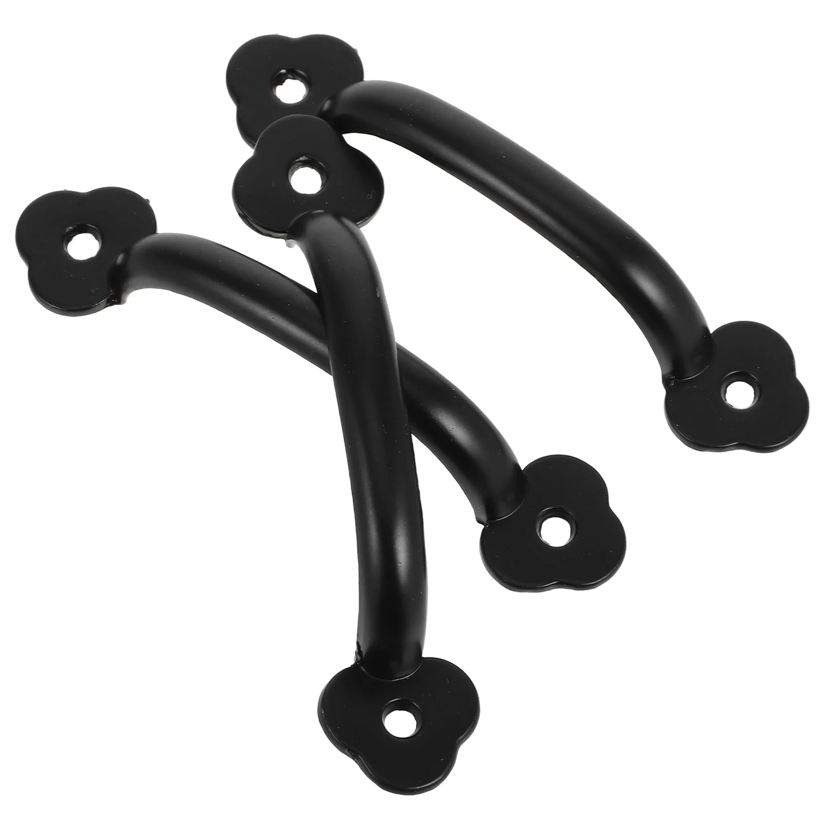 

3pcs Black Cabinet Handle Vintage Metal Pull Zinc Alloy Drawer Door Hardware For Kitchen Wardrobe Closet Barn Decor Fence