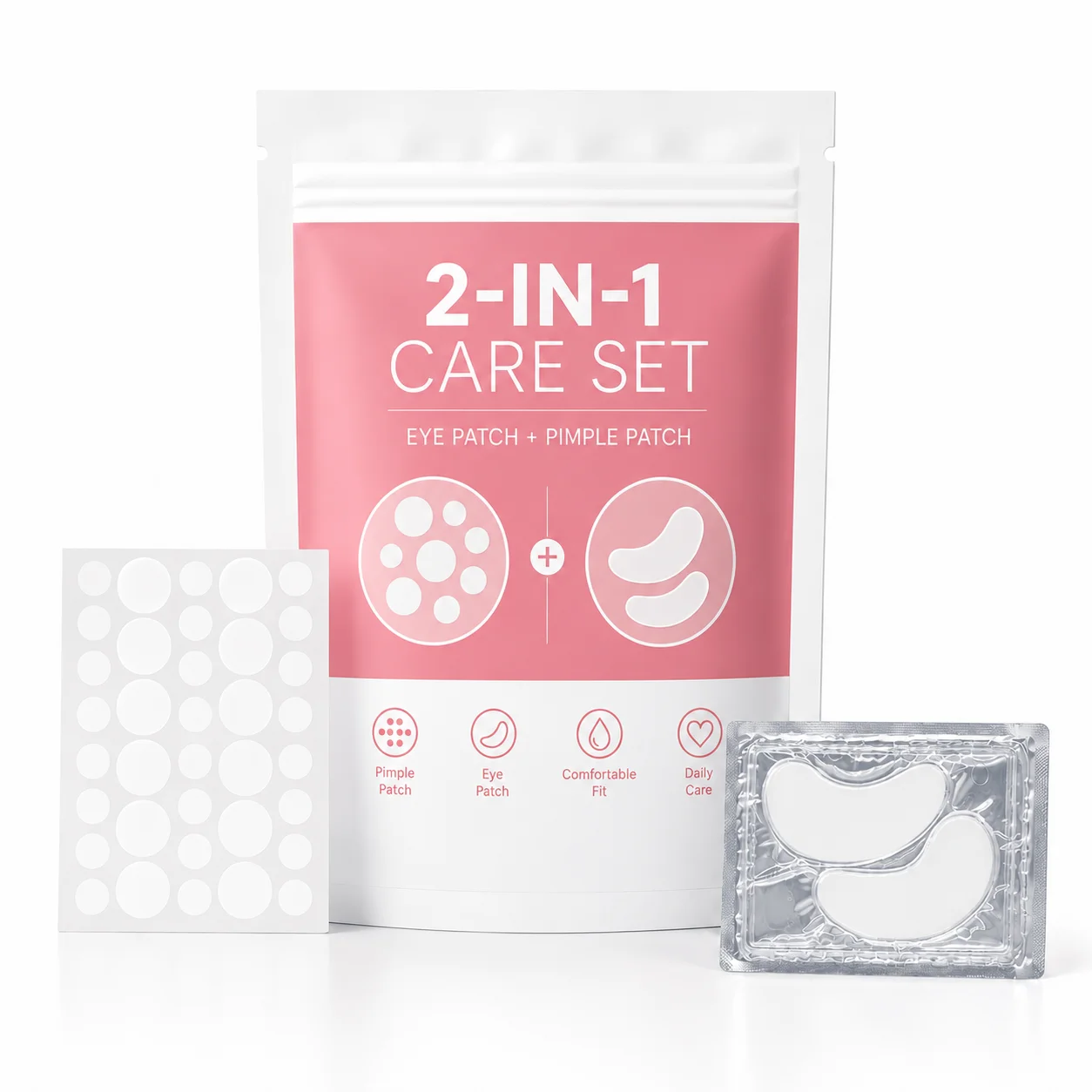 36 pièces + 1 paire/180 pièces + 2 paires de patchs ronds blancs pour boutons + patchs sous les yeux, usage quotidien, autocollants pour le visage, dissimulants et décoratifs.