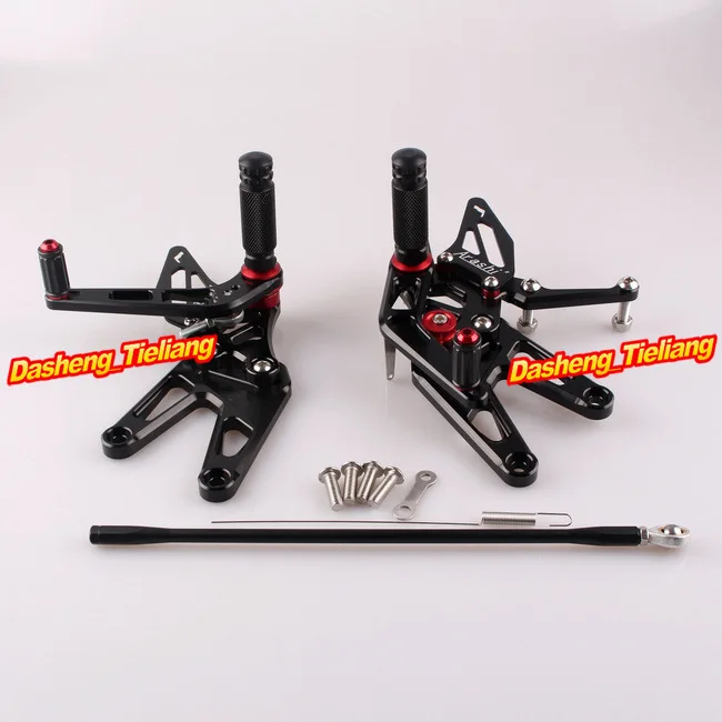 

CNC Adjustment Rider Rearset Rear Set Foot pegs For Yamaha YZF R6 2003 2004 2005 R6S 2006 2007 2008 2009 Aluminum Black