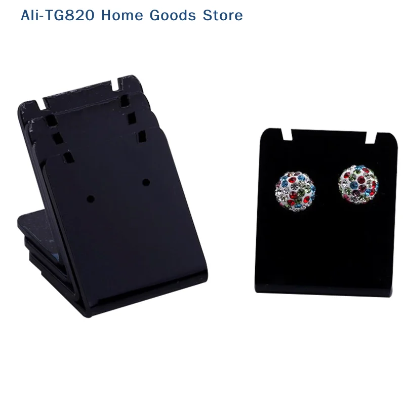 

[TG820]Earrings Shelf Display Stand Holder L Shape Rectangle Acrylic Professional Ear Stud Jewelry Show Bracket Rack Showcase