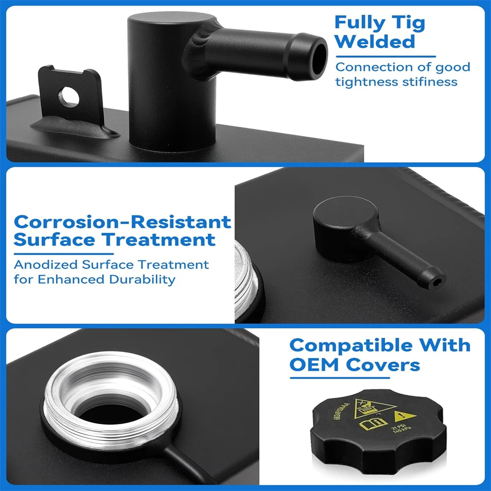 

Car Front Engine Coolant Expansion Tank for Jeep Wrangler JL JLU 2018-Present 68364312AC Front Engine Coolant Reservoir