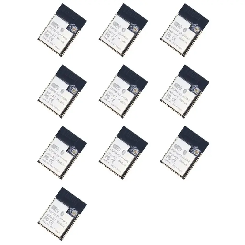 

【SURPISE】Беспроводной модуль 10X ESP32-S3-N16R8, двухъядерный модуль ESP32-S3-WROOM-1 с Wi-Fi и Bluetooth 5.0 для беспроводных приложений IoT