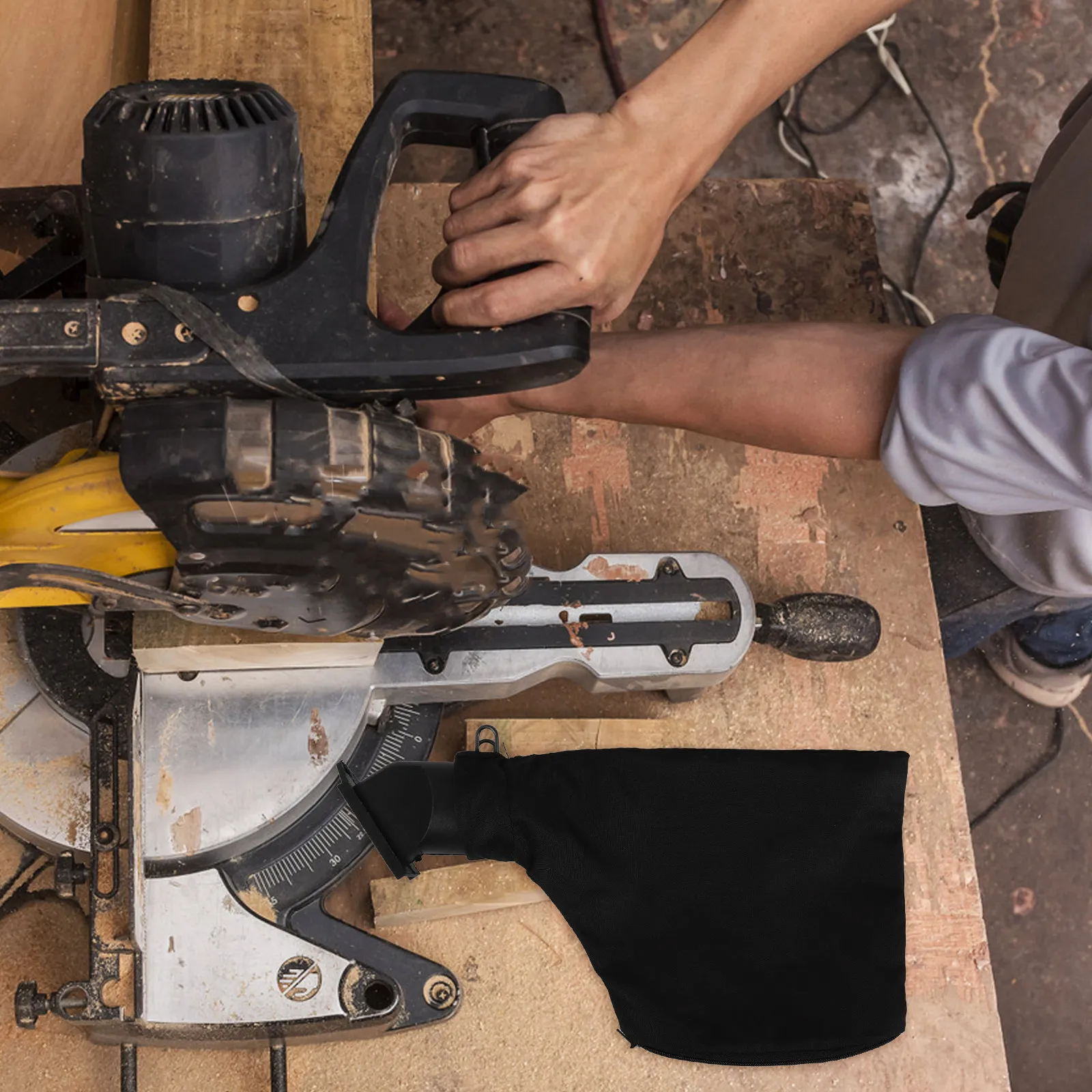

1Set Saws Cleaner Bag Dust Collection Large Capacity Replacement Sawing Machine Cleaner Dust Bag for Cutter Miter Saw Planer